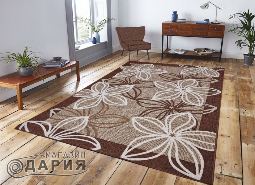 Мокетен килим ERIKA 8013 brown